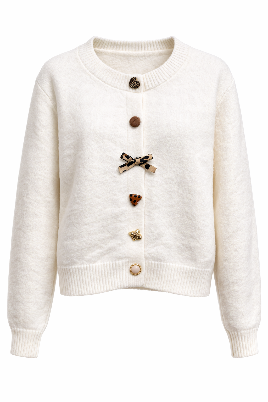 Amagerbrogade Knit Cardigan – Cremehvid