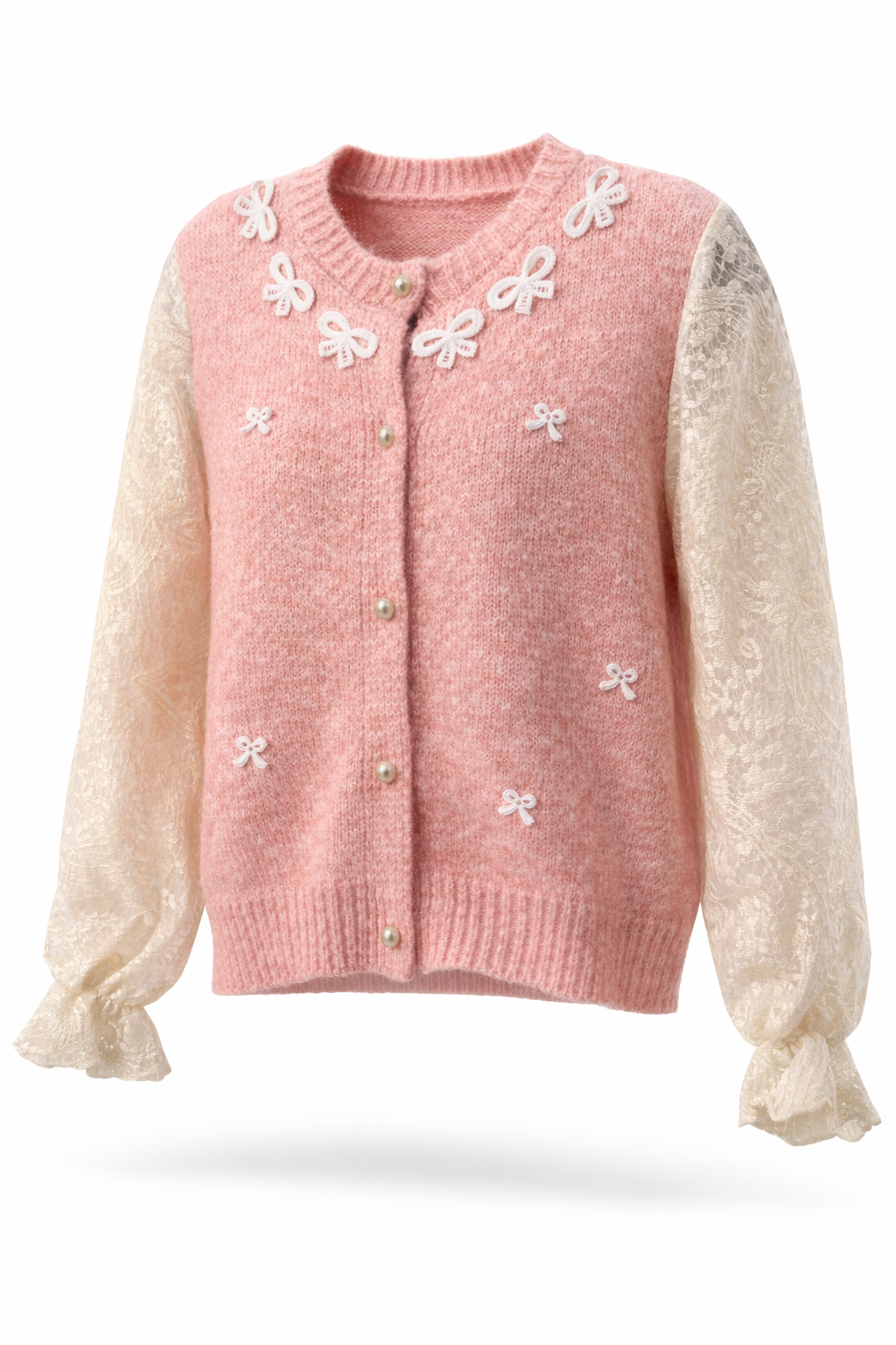 Gråbrødretorv Lace Cardigan – Lyserød