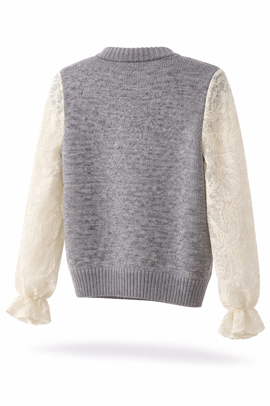 Gråbrødretorv Lace Cardigan – Grå