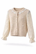Gråbrødretorv Lace Cardigan – Sand