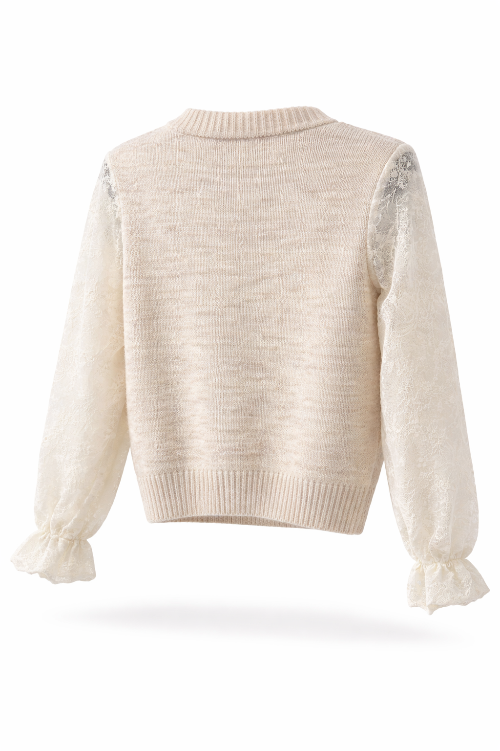 Gråbrødretorv Lace Cardigan – Sand