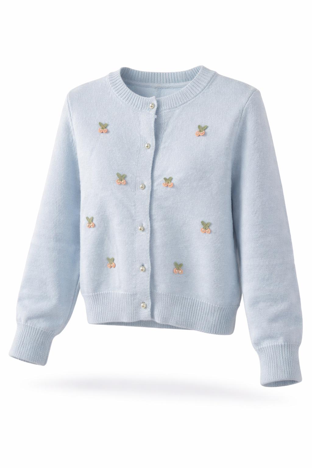 Ny Adelgade Cherry Cardigan – Lyseblå