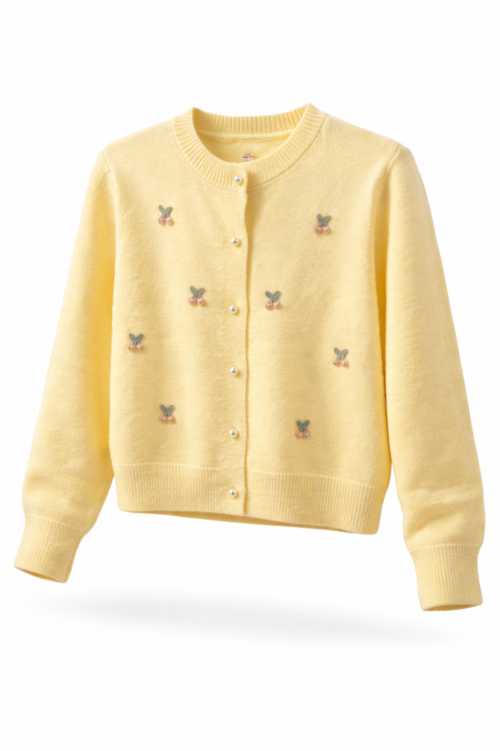Ny Adelgade Cherry Cardigan – Lys Gul