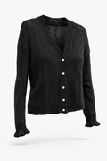 Løvstræde Lace Cardigan – Sort