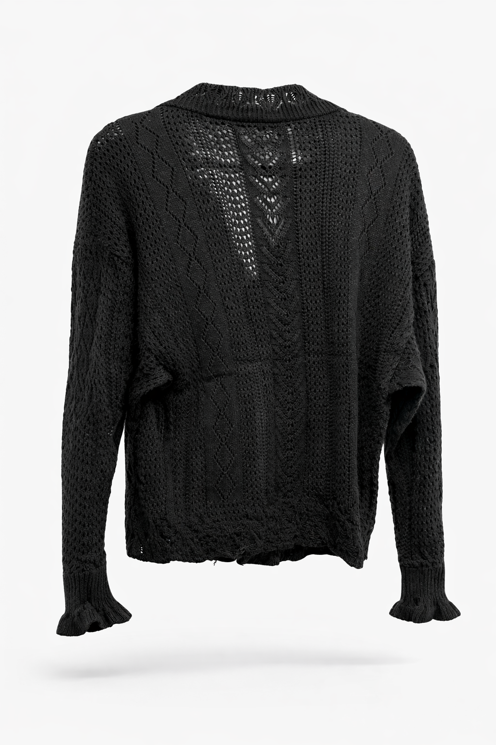 Løvstræde Lace Cardigan – Sort