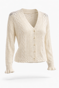 Løvstræde Lace Cardigan – Cream
