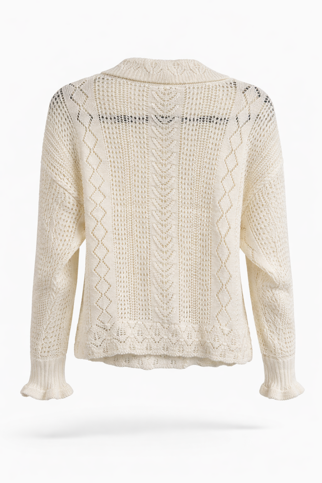 Løvstræde Lace Cardigan – Cream
