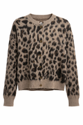 Badstuestræde Classic Cardigan – Sand/Leo