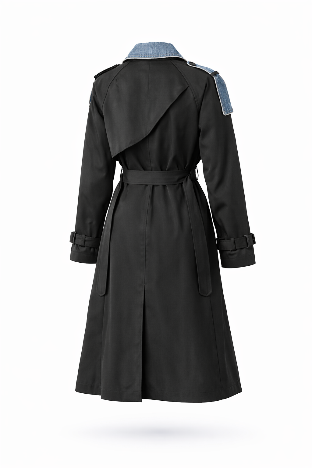 Østerbro Hybrid Trench – Black/Denim