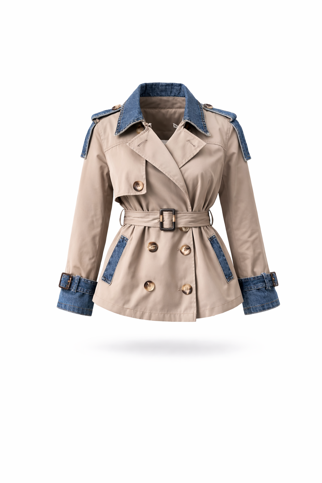 Nørrebro Hybrid Trench – Beige/Denim
