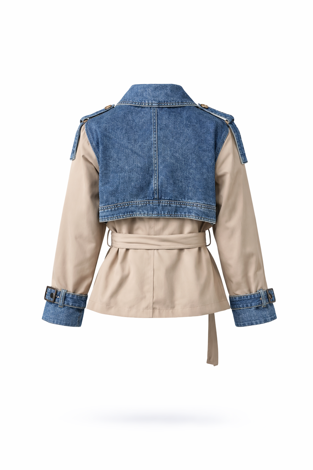 Nørrebro Hybrid Trench – Beige/Denim