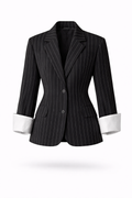 Østerbro Pinstripe Blazer – Sort