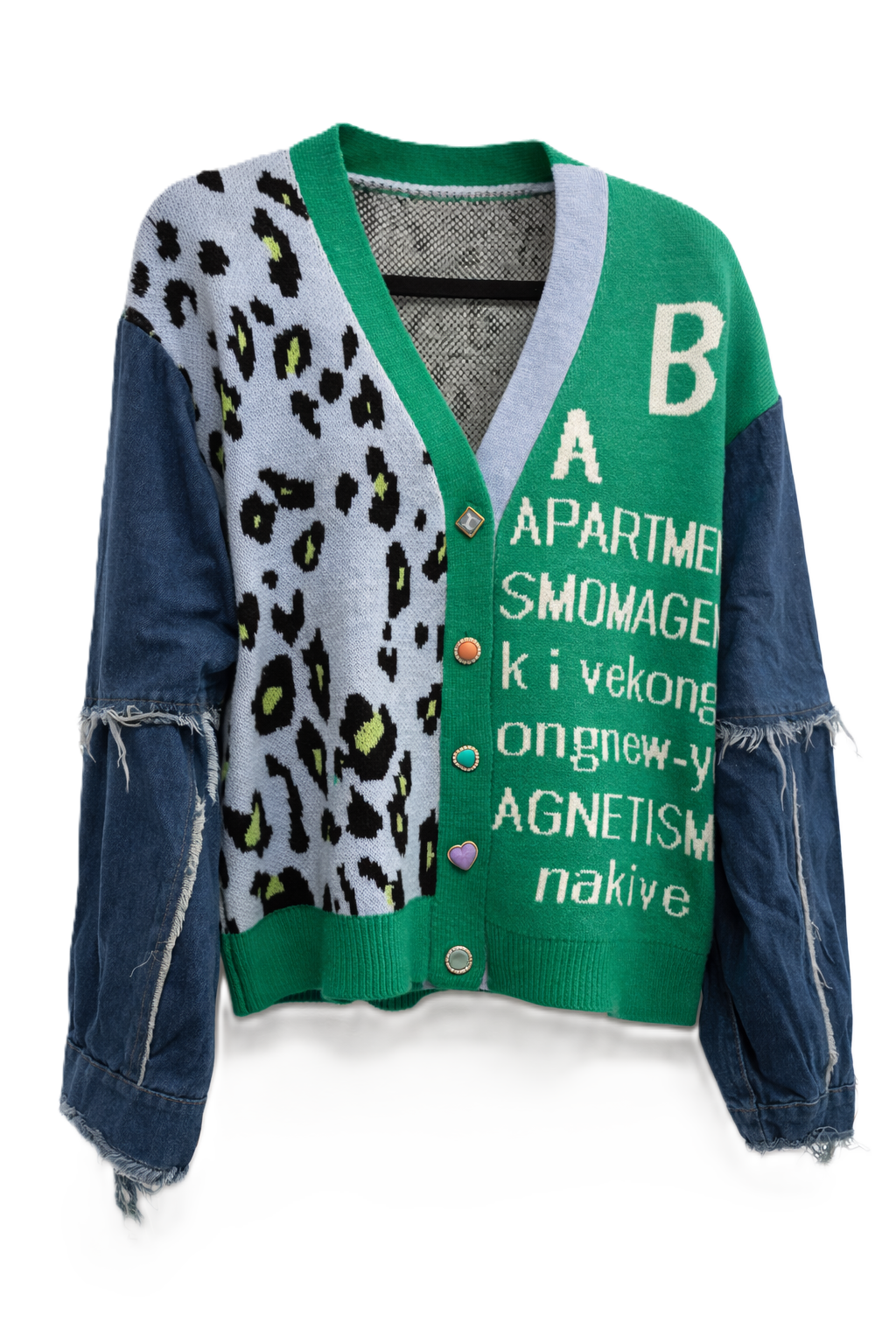 Istedgade Oversize Cardigan – Leo/Grøn