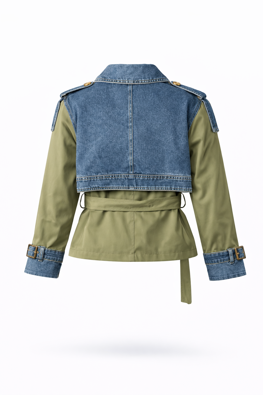 Nørrebro Hybrid Trench – Khaki/Denim