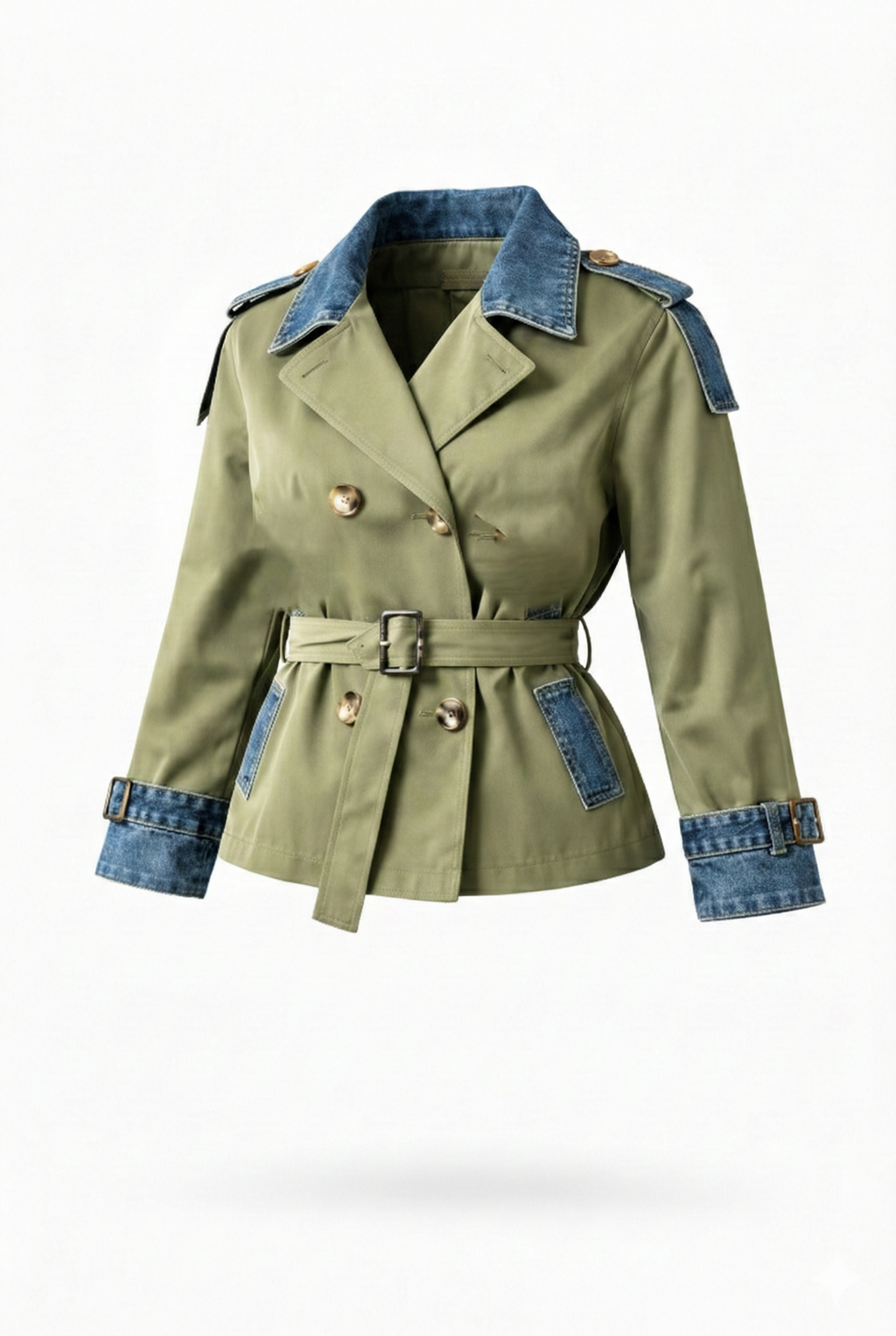 Nørrebro Hybrid Trench – Khaki/Denim